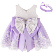 Toddler Girls Pageant Lace Dresses Baby Birthday Party Embroidery