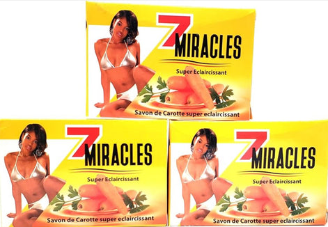 7 Miracles Carrot Soap & Cream Set - 2 Bars + Face Cream