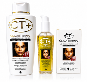 CT+ Clear Therapy Body Lotion with Carrot Oil - EXTRA LIGHTENING LOTION
FLAWLESS COMPLEXION Set