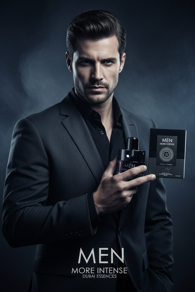 Men More Intense Pour Homme Eau de Parfum for Men, Long Lasting Fragrance, 100ml (3.4 fl oz)