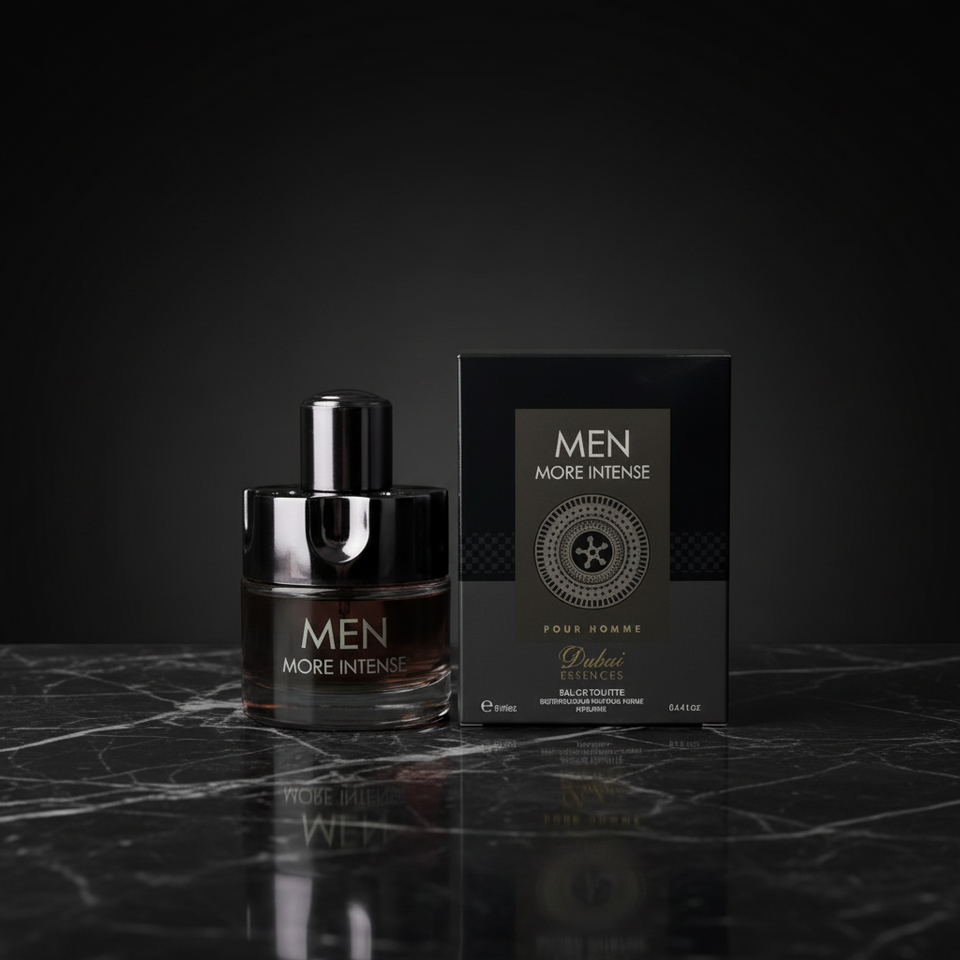 Men More Intense Pour Homme Eau de Parfum for Men, Long Lasting Fragrance, 100ml (3.4 fl oz)