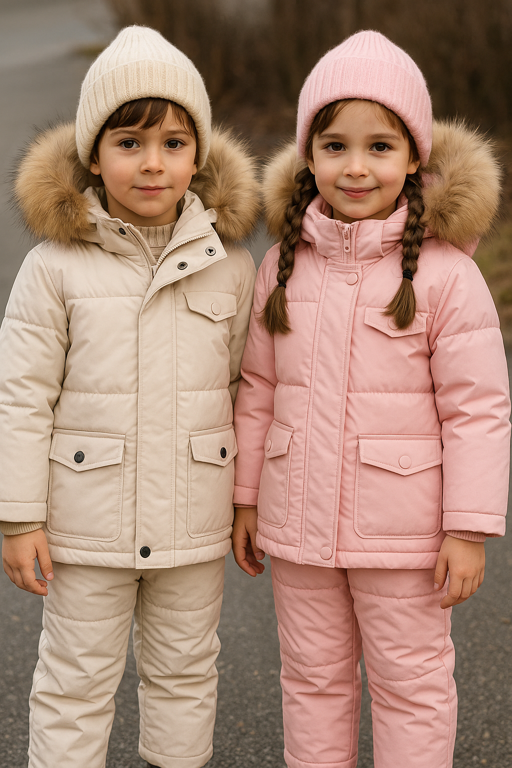 Kids 2-Piece Snowsuit - Waterproof Puffer Jacket & Snow Pants Set | AURORE LUXURE