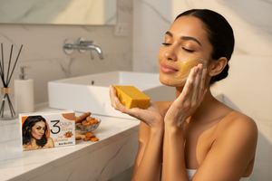 3 Days No Taches Turmeric Brightening Soap Tube | AURORE LUXURE