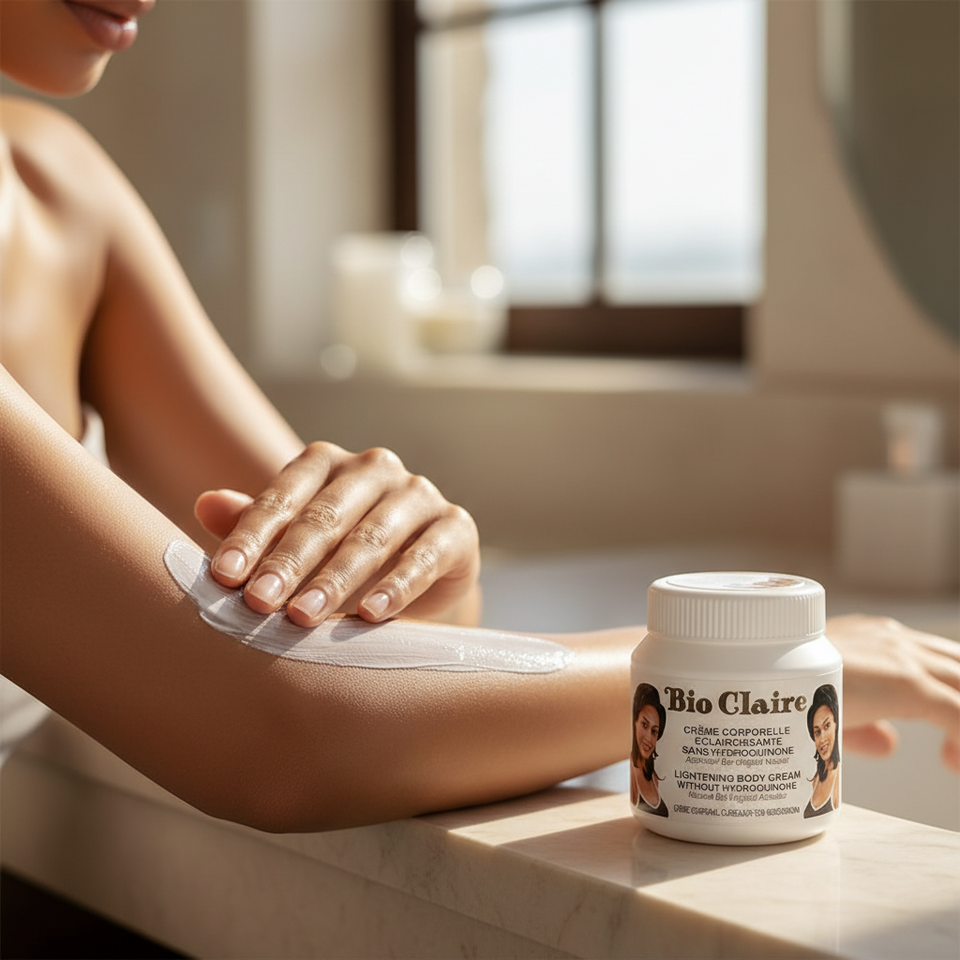 Bio Claire
LIGHTENING BODY CREME
WITHOUT HYOROGUINON
Natural Bio- Vegetal Activator