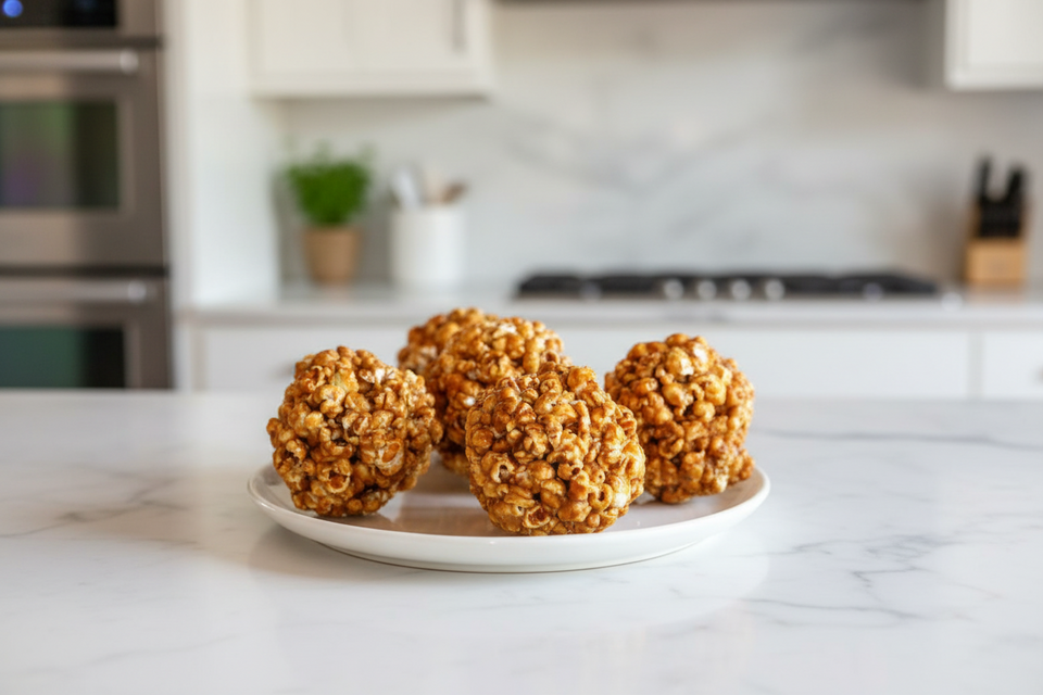 Bongonnen Ayisyen / Haitian caramel popcorn balls