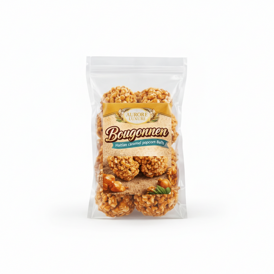 Bongonnen Ayisyen / Haitian caramel popcorn balls