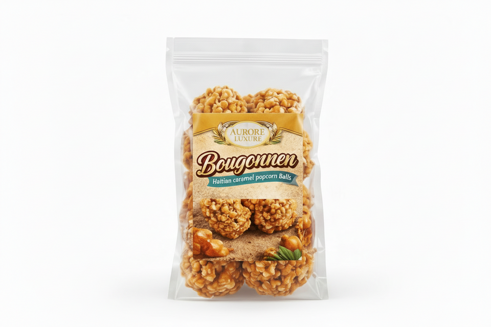 Bongonnen Ayisyen / Haitian caramel popcorn balls