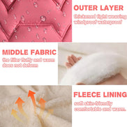 Toddler Girls Winter Puffer Coat - Warm Fur Lined Hooded | AURORE LUXURE