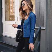 2025 Women Bike Coat PU Leather Outwear Zipper Outfit Autumn Winter Wome Fashion Short Thin Female Jacket