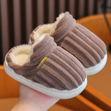 Kids Shoes Winter Outdoor Warm Antiskid Children's Slippers Indoor Furry Comfortable Home Girl Shoes
