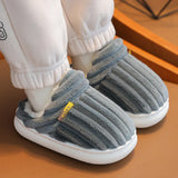 Kids Shoes Winter Outdoor Warm Antiskid Children's Slippers Indoor Furry Comfortable Home Girl Shoes