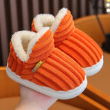 Kids Shoes Winter Outdoor Warm Antiskid Children's Slippers Indoor Furry Comfortable Home Girl Shoes