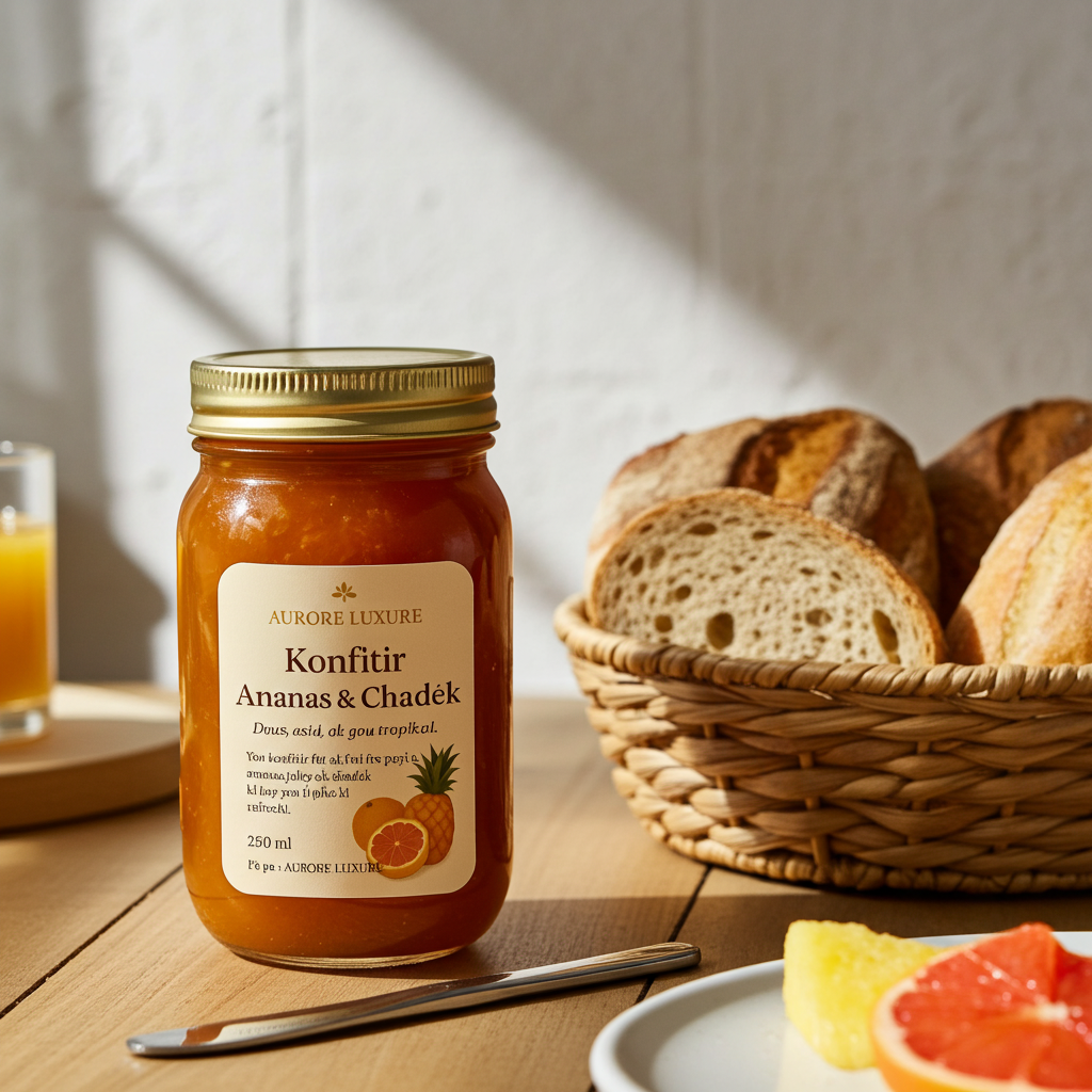 Pineapple & Grapefruit Jam - Haitian Tropical Fruit Preserve