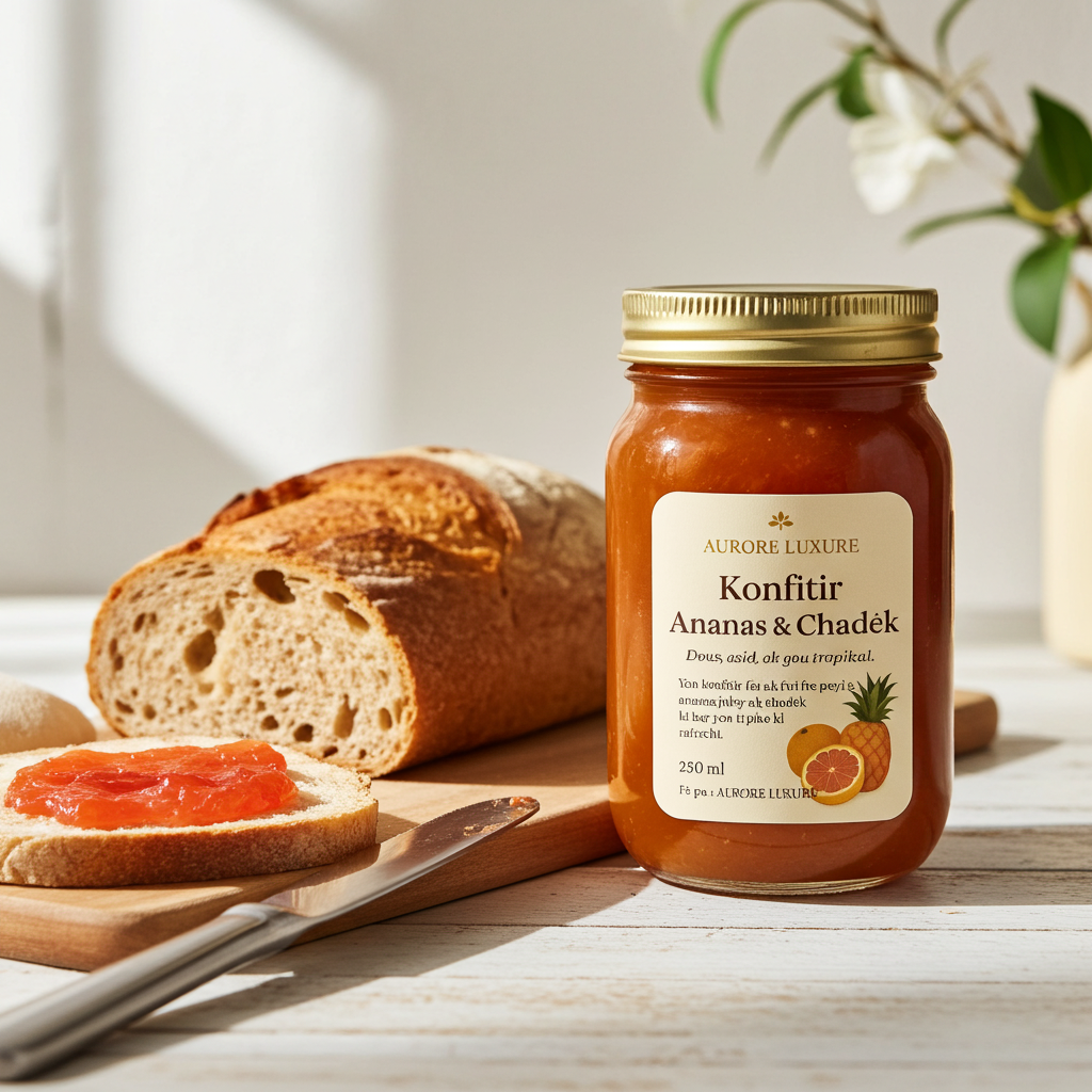 Pineapple & Grapefruit Jam - Haitian Tropical Fruit Preserve